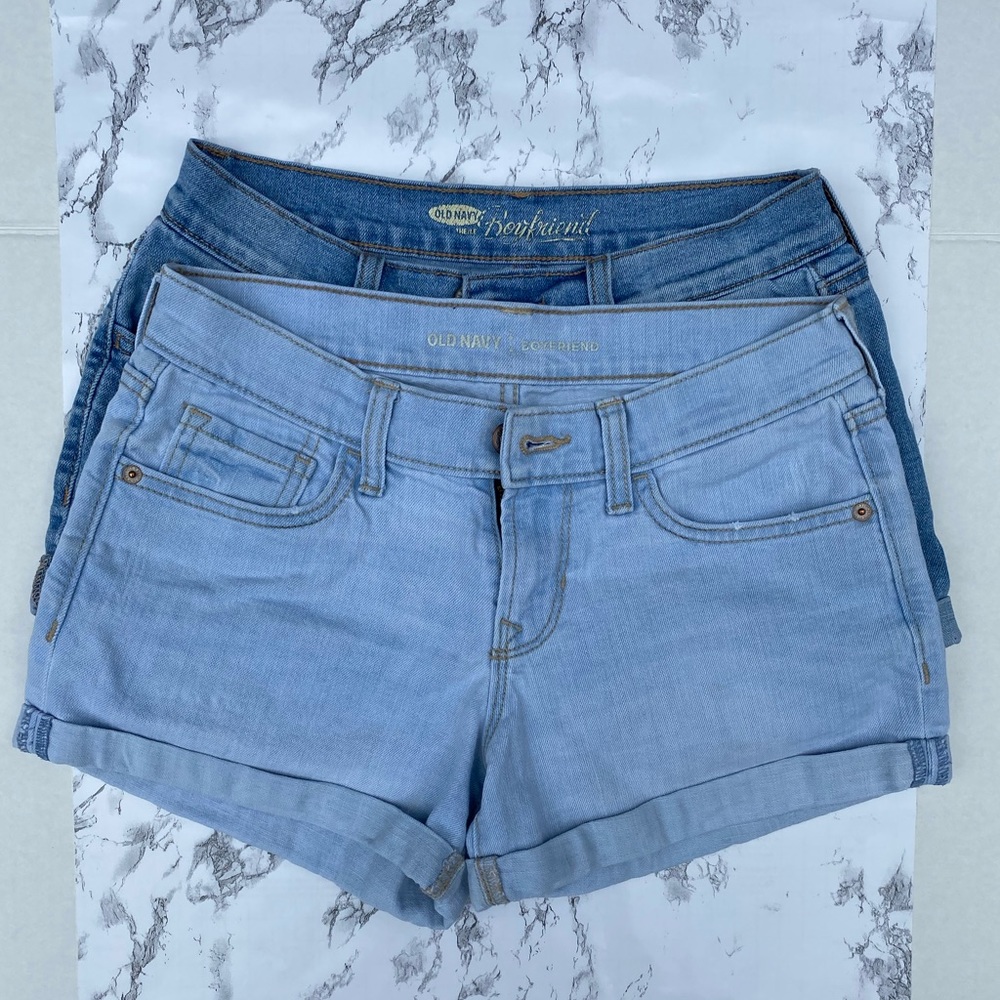 (2 pack) Old Navy Boyfriend Jean Shorts Bundle